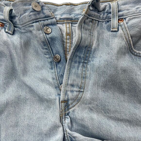 Levi-s 501 Women's Blue Shorts size 10 - Picture 3 of 6